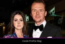 Maureen Pegg with Simon Pegg at a public event