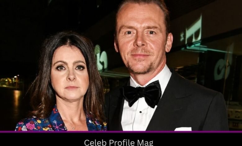 Maureen Pegg with Simon Pegg at a public event